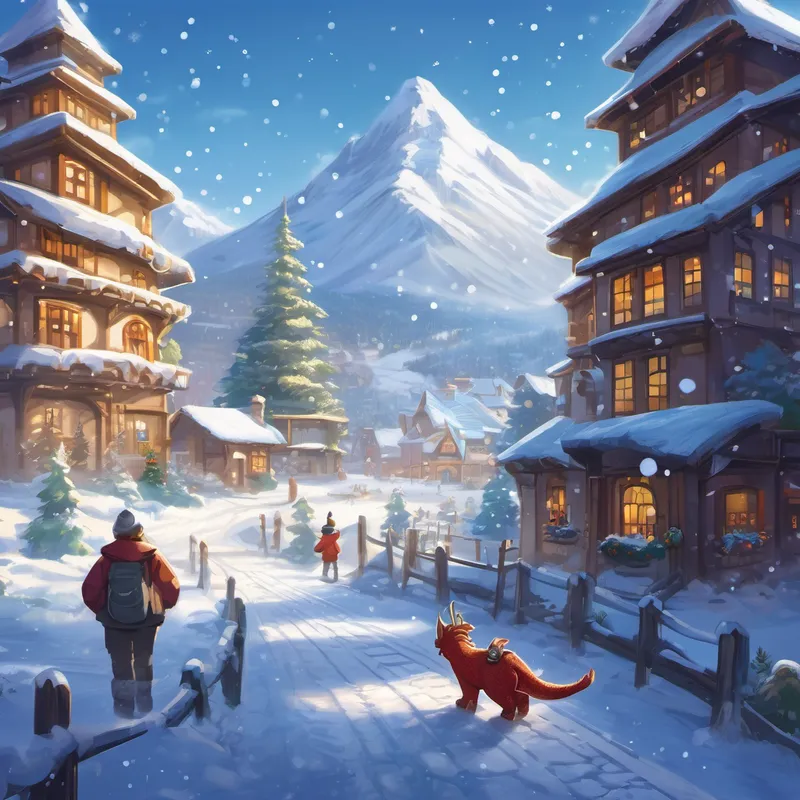 As time passed, Frosty's fame spread throughout the land. People traveled from far and wide to witness his magical snowflakes. Children would play, making snow angels and building snowmen, all thanks to Frosty's snowy breath. The Snowy Mountains became a place of joy and laughter. Frosty, once a shy and uncertain dragon, now beamed with confidence and knew that his unique ability to breathe snowflakes was indeed remarkable. He discovered that no matter how different he was from others, he had something extraordinary to offer the world.