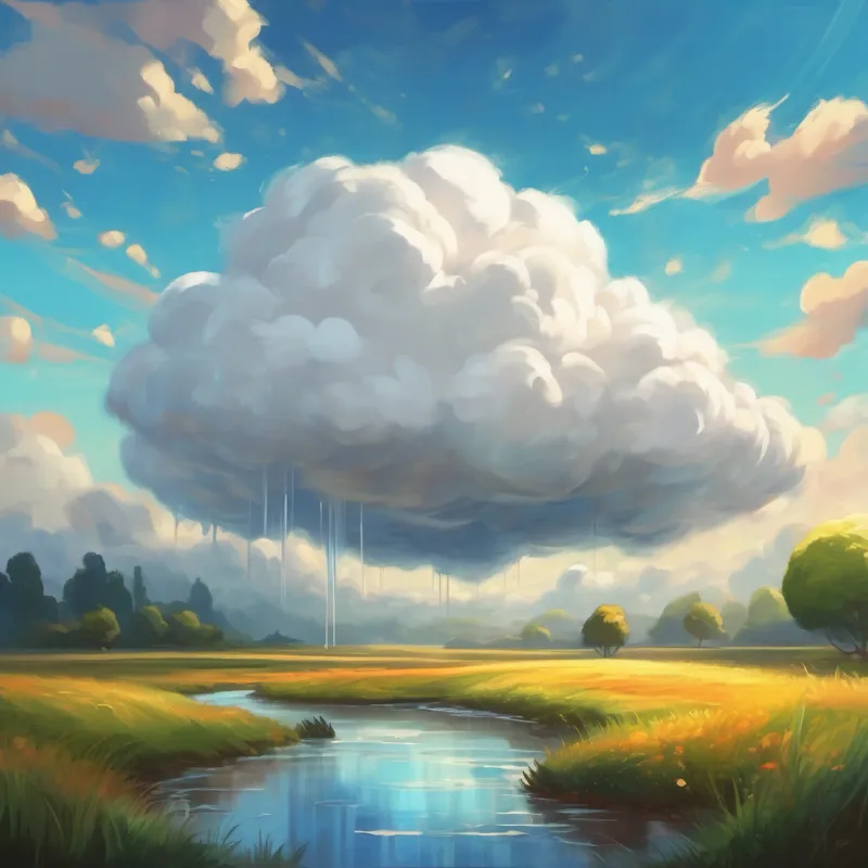 A small, fluffy, white cloud with big dreams learns to be patient, makes proper rain, and creates magnificent mud.