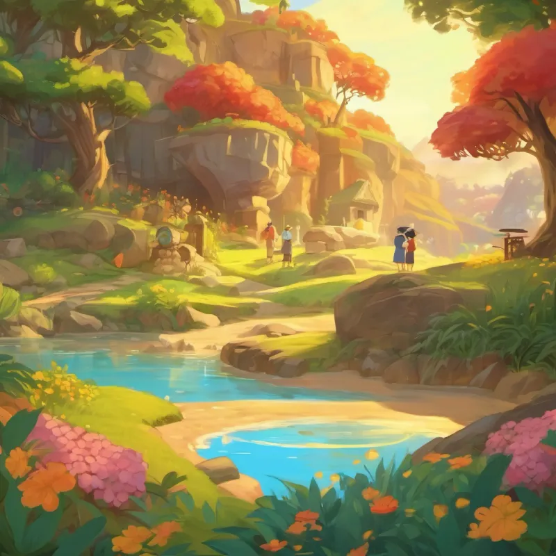 Treasure found and the celebration of friendship.