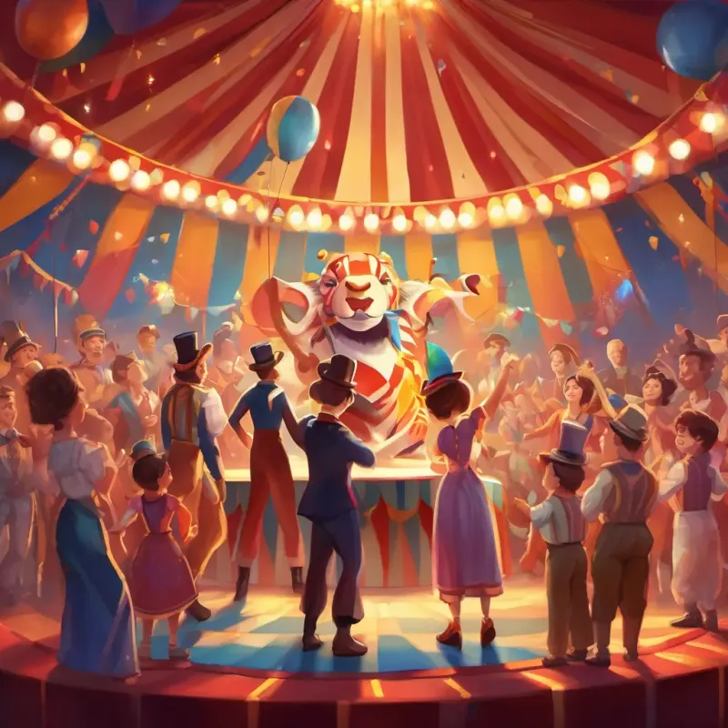 Culmination of the celebration and the feeling of togetherness among the circus community.