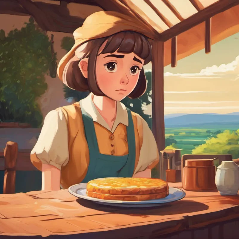 Allie looking sad with an empty stomach