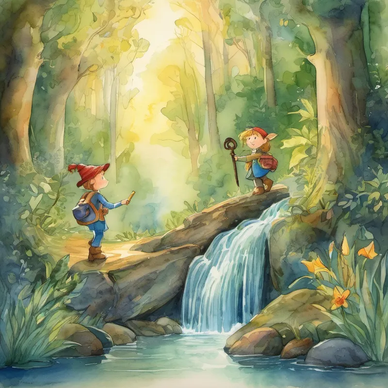 Leo and Max ventured deep into the heart of the forest, following Lily through winding trails and mysterious caves. Along the way, they encountered mischievous trolls, playful woodland creatures, and even a majestic unicorn named Starlight. The magical forest was truly a place of wonder and enchantment. As they traveled further, Leo and Max stumbled upon a magnificent waterfall cascading down from the tallest mountains. In the midst of the sparkling water, they saw a golden key. Lily explained that this key would open a hidden door leading to her kingdom. With hope in their hearts, they embarked on a thrilling quest to uncover the door's secret location.