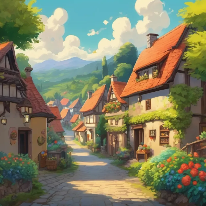 A small village preparing for a big celebration