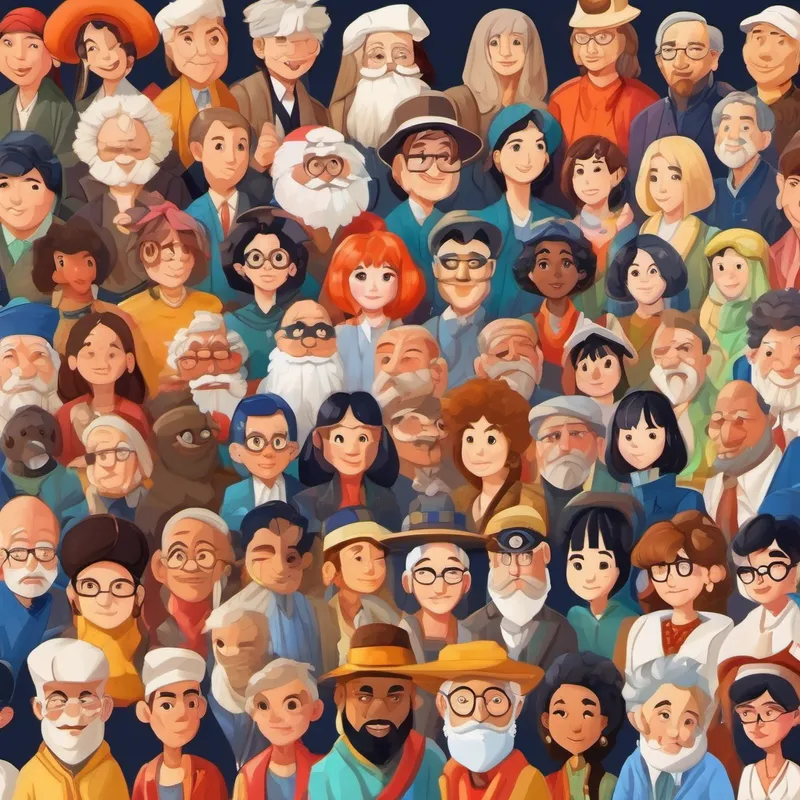 20 characters with diverse personalities and motivations