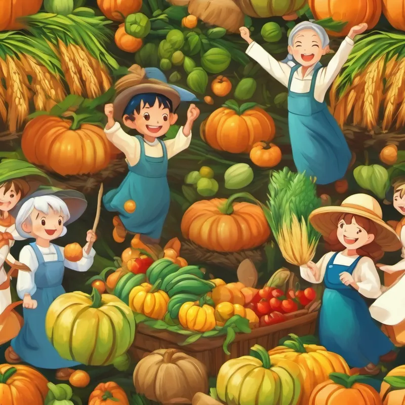 The joyful start of the harvest celebration
