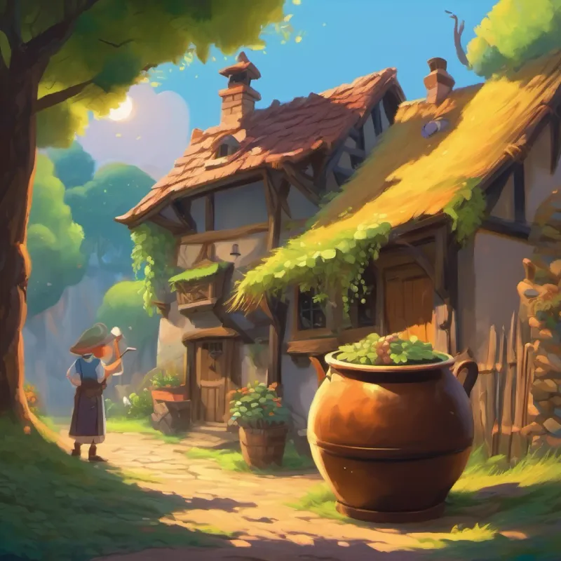 Trouble in the village, someone wants the magical pot