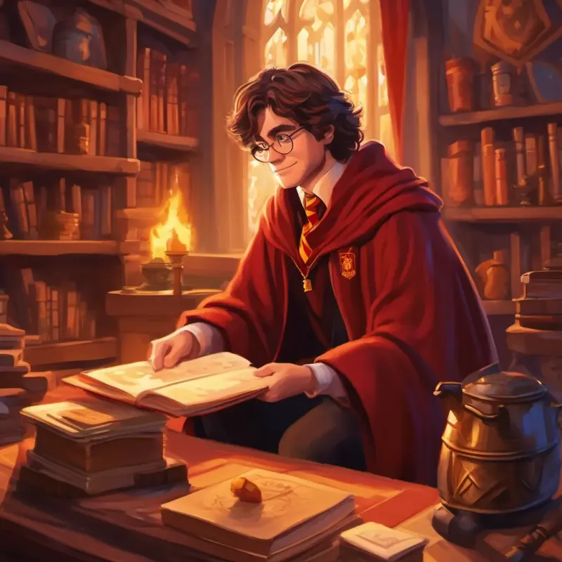 Harry gets sorted into Gryffindor.