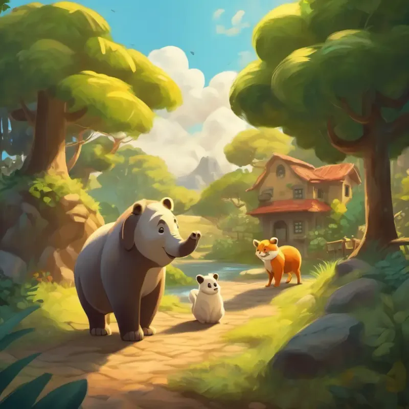 Setting up the adventure for the animals.