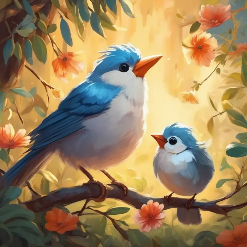 Helping the injured bird with compassion.