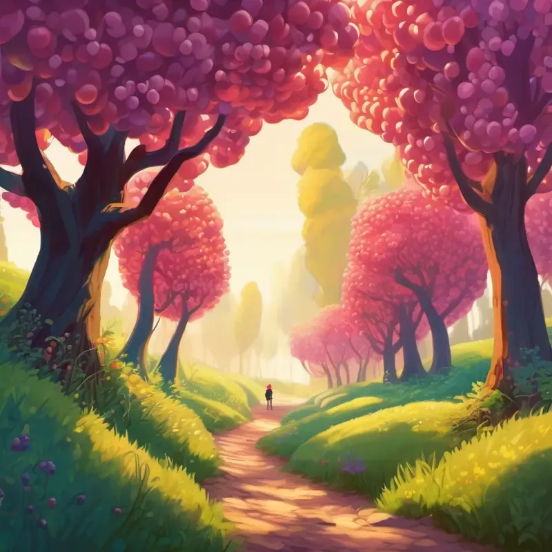 Discovering the berry grove and its wonders.