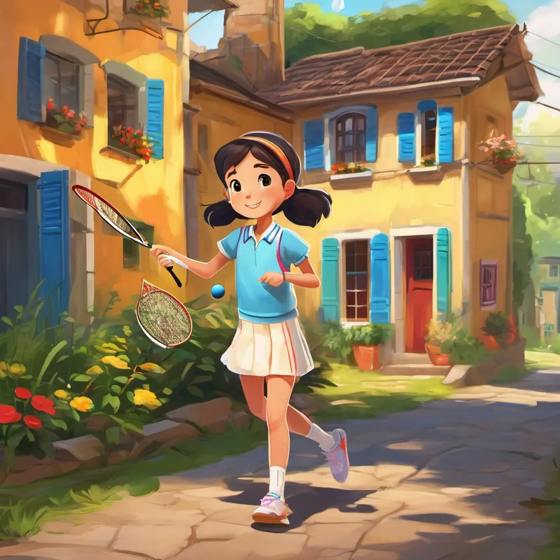 Once upon a time, in a small town called Sunnyville, there lived a bright and cheerful girl named Lara. Lara was 10 years old and had a heart filled with love for a sport called badminton. From the moment she held a badminton racket in her tiny hands, she knew that badminton was going to be a significant part of her life. Lara lived with her parents in a cozy cottage nestled in a beautiful corner of Sunnyville. Every day after school, Lara would rush home, change into her sports attire, and head straight to the local badminton club. The club was her second home, where she could dance with her feathered shuttlecocks and challenge herself with every swing she made.