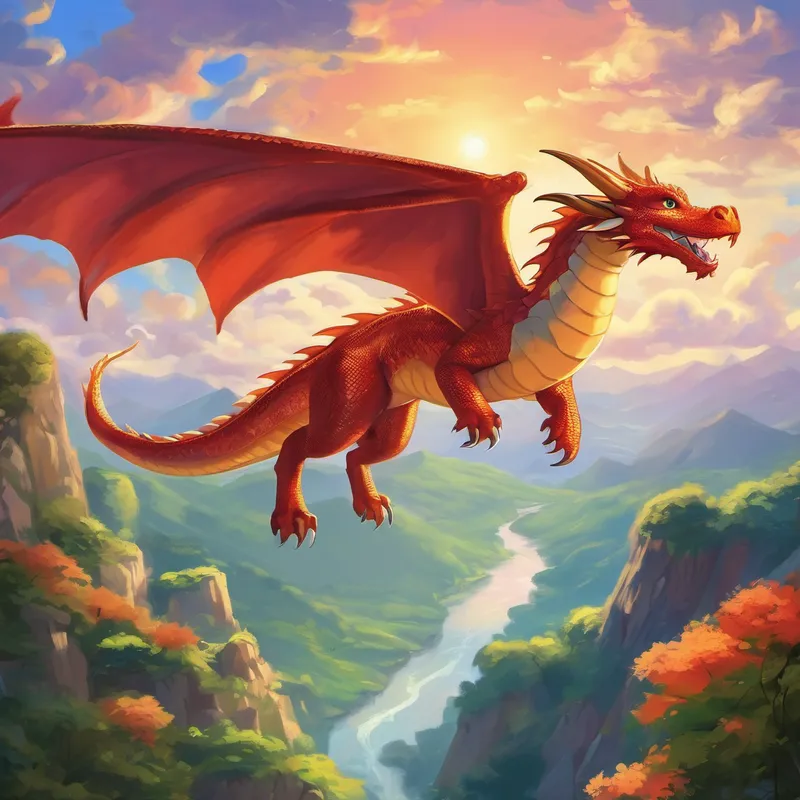 And so, dear little one, whenever you see a dragon soaring high in the sky, know that it might just be Dragon, spreading her love and kindness to all who need it. Always remember that believing in yourself and staying true to your heart will lead you on the most extraordinary journeys. Goodnight, and sweet dreams of flying with Dragon in the enchanting skies.