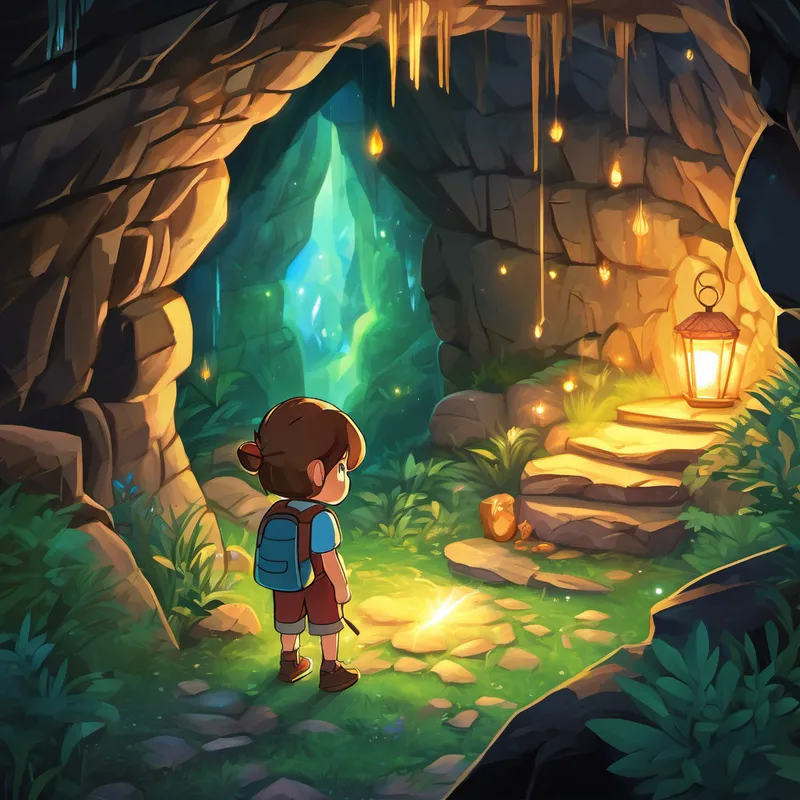 He gathered Sammy, Oliver, and Lily, and together they embarked on a quest to find the source of the sadness. Wandering through the shadowy paths, they stumbled upon a hidden cave. The magical crystals lining the walls were losing their sparkle, causing the forest's magic to fade away. Without hesitation, Benny and his friends worked together to find a way to restore the crystals' glow. Sammy used his sharp claws to gently scrape off the darkness, while Oliver shared insightful advice on how to channel positive energy. Lily, with her magical fairy dust, sprinkled it ever so slowly to mend the broken crystal spirits.