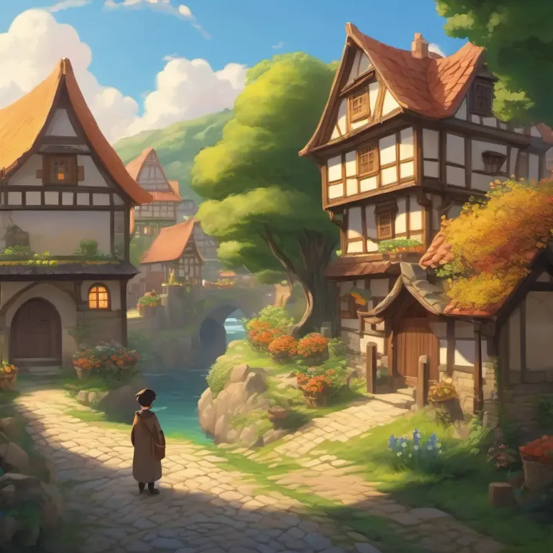 Introducing the main character, his love for ancient texts, and the tranquil village setting