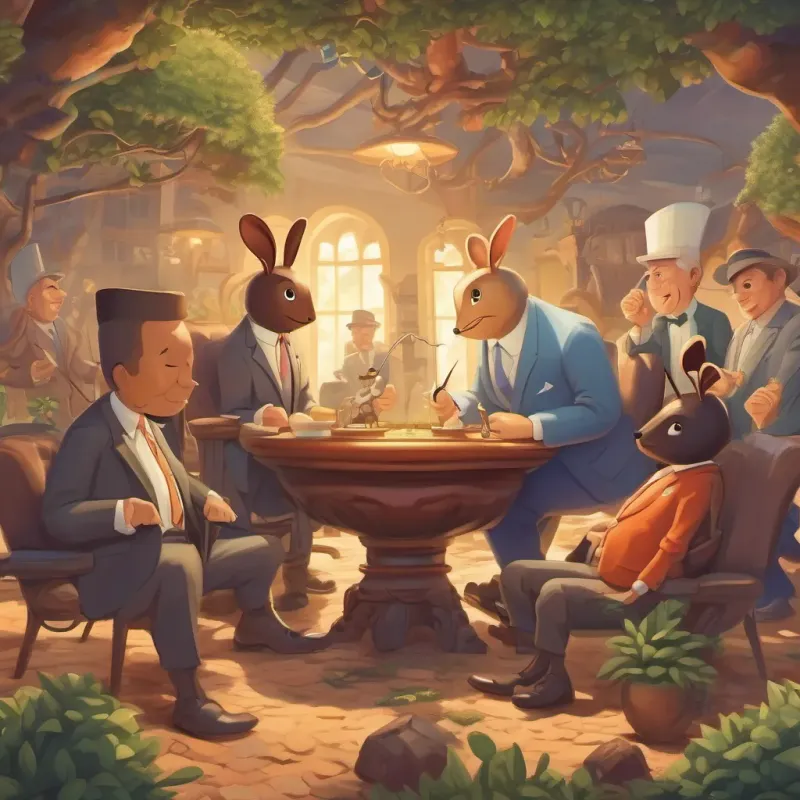 Supporters influencing politicians and businessmen, depicted as united ants working together.