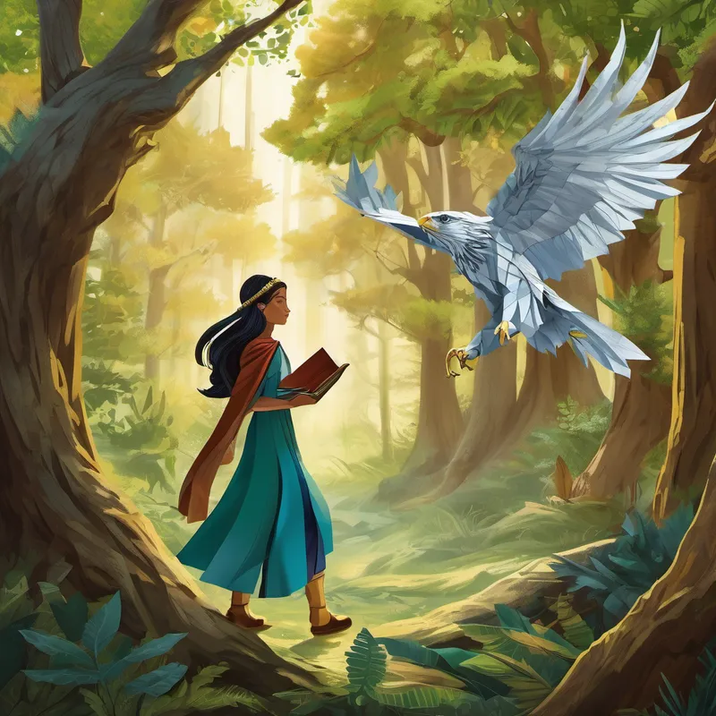 Elara gingerly blew off the dust and opened the book, discovering it was an ancient prophecy that the forest whispered about in hushed tones. This prophecy foretold of a great catastrophe that could engulf their beloved forest, threatening both the animals and plants. Determined to prevent this catastrophe, Elara knew she must set forth on a perilous quest guided by nature itself. With the weight of responsibility on her shoulders, she sought guidance from her friends—a wise old oak, a mighty eagle, and a mischievous squirrel. They assured Elara that her unique gifts and kind heart would guide her through any challenges she might face.