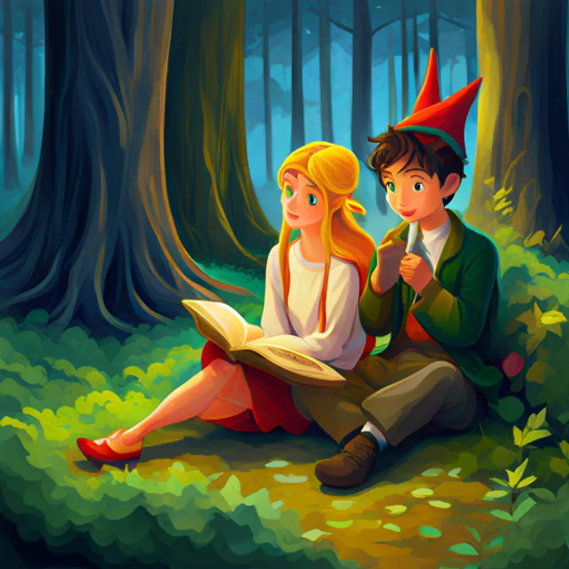 Kind fairies and mischievous elves in a secret world