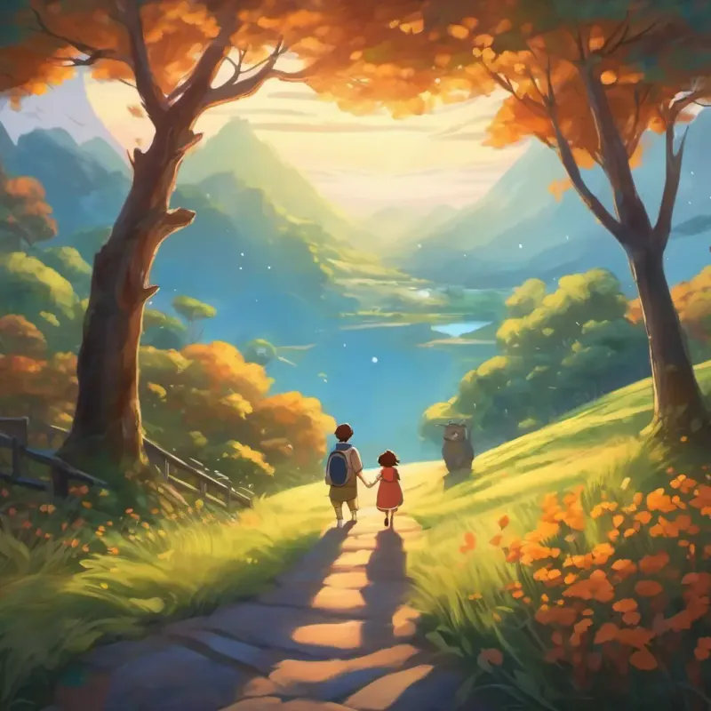The end of the story, highlighting the eternal friendship.