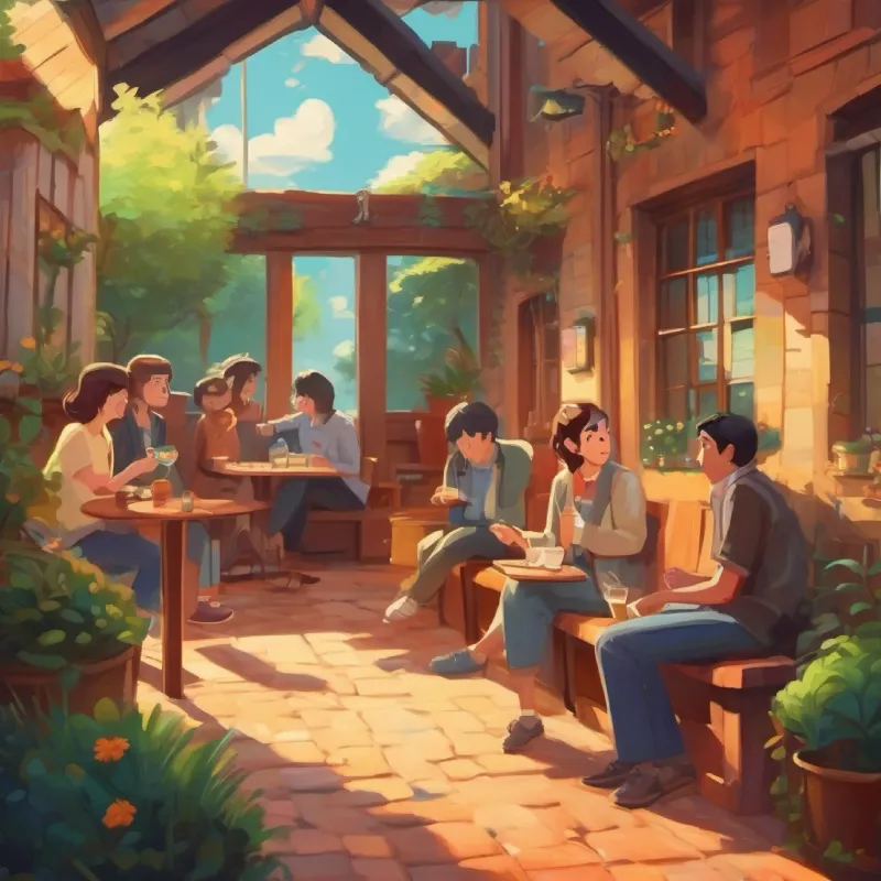 Sharing the quirky incident, friends are curious and amused.