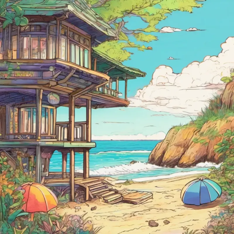 Introduction to the beach setting and the abandoned shell.