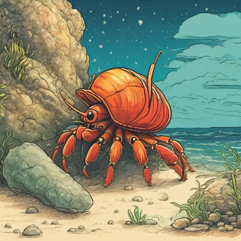 Introduction of the hermit crab and its dilemma.