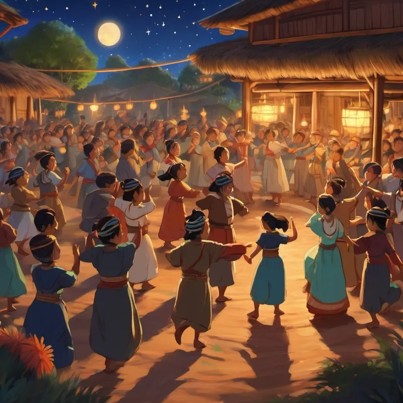 The people of the Ibo tribe plan to have a big dance to make the stars happy.