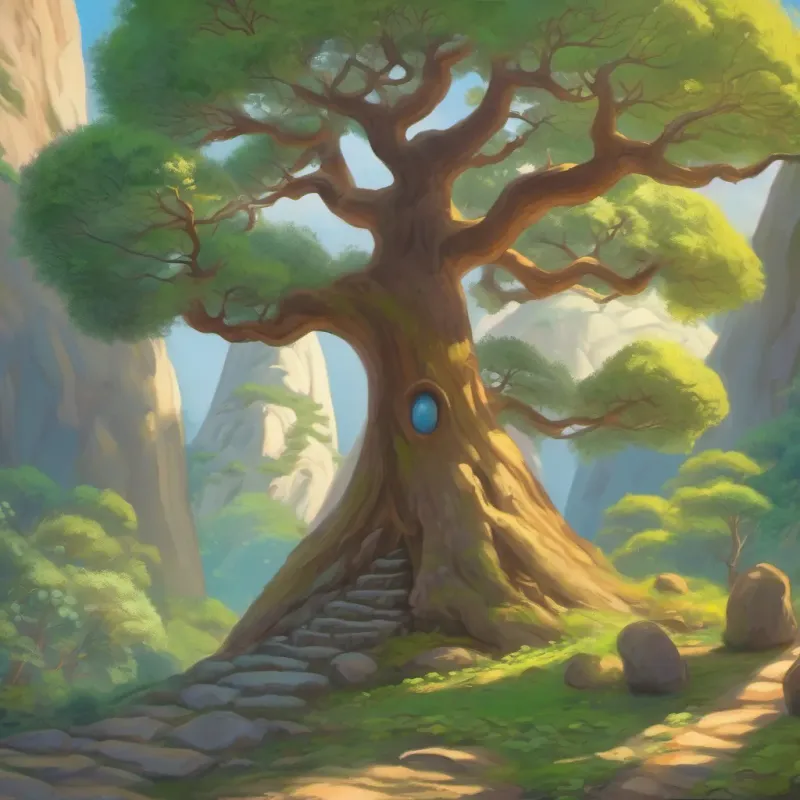 The long-bearded tree speaking in whispers, indicating ancient wisdom about the egg