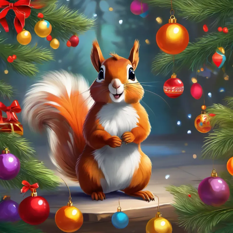 Curious squirrel, brown fur, bright inquisitive eyes learns the dance; Grey parrot, lively, eyes full of life's colors return.