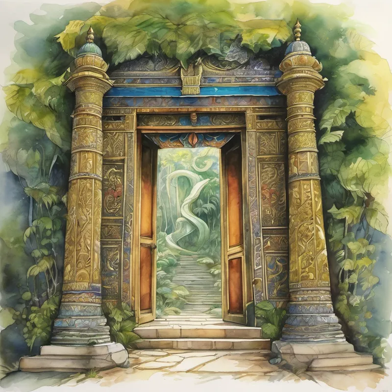 The king continued, "In a secluded temple hidden deep inside a dense forest, there are two doors. Behind one door lies a pile of gold and wealth beyond imagination, and behind the other door is a venomous serpent waiting to strike anyone who enters. You must choose the correct door and lead us to the treasure, but you only get one chance. Now, Betaal, tell me, which door will you choose, and why?" Betaal paused for a moment, considering the dilemma. Then he smiled and responded, "Your Majesty, the solution lies not in choosing either door immediately but in gathering more information. If we analyze carefully, you mentioned that the temple is in a secluded area. Therefore, any pile of wealth left untouched for long would likely accumulate dust, spider webs, and signs of neglect. On the other hand, if a serpent resides behind one door, it might leave behind marks like sloughed skin or the scent of its venom. So, I propose that we examine both doors first, closely observing any evidence that might give us a clue as to what lies behind."