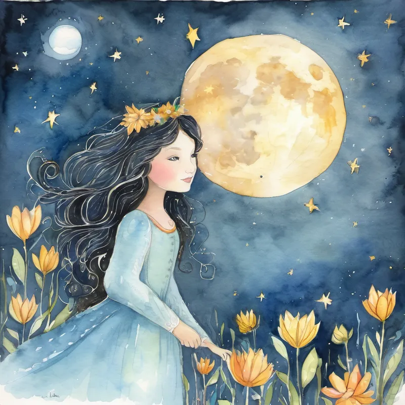 "I am Luna, the moonbeam of confidence," Luna introduced herself with a mischievous wink. "I bring dreams and joy to children like you, Mia!" Mia's heart skipped a beat with excitement. She had never seen such a magical creature before. Luna then began to share her own story of adventure and bravery. Luna told Mia about how she would venture far and wide, lighting up the darkest nights, and how she had overcome her own doubts and fears along the way.