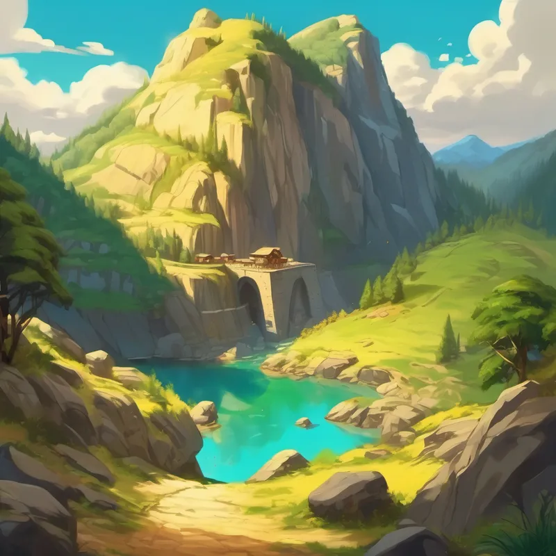 A hidden gold mine inside a mountain
