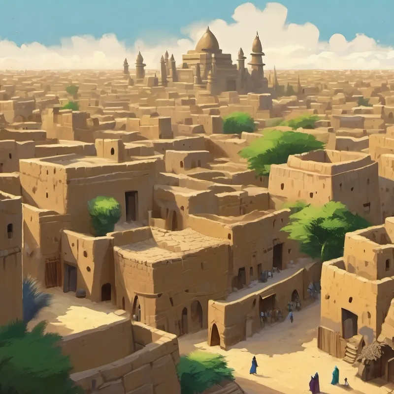 The beautiful cityscape of Timbuktu
