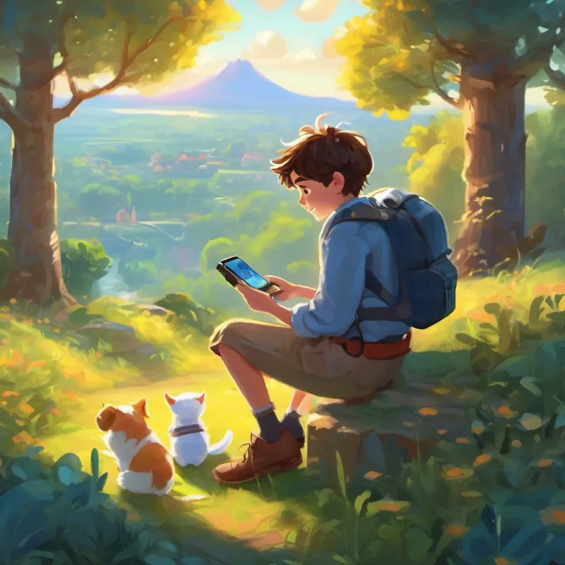 New friendships form; Bright-eyed boy, curious, loves gadgets, lonely isn't lonely anymore.