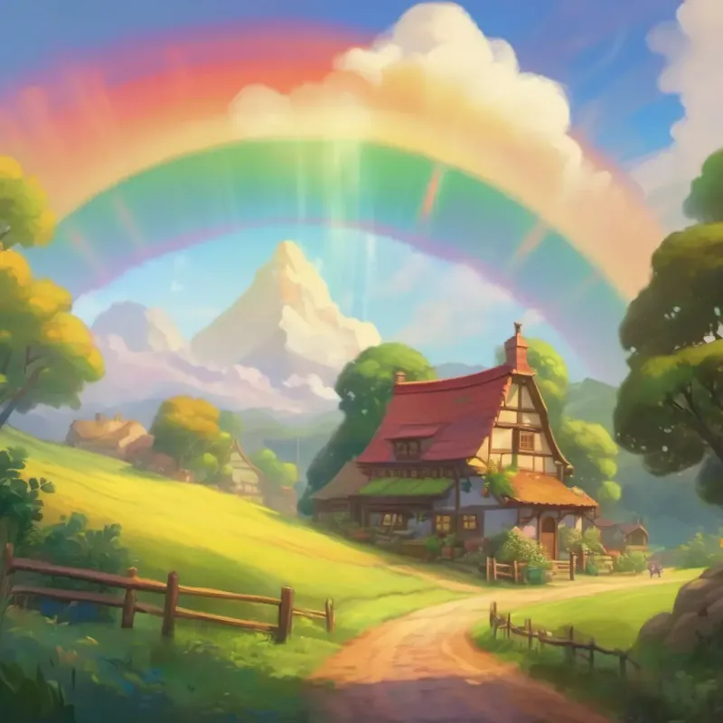 Rainbow shared with townsfolk; acceptance