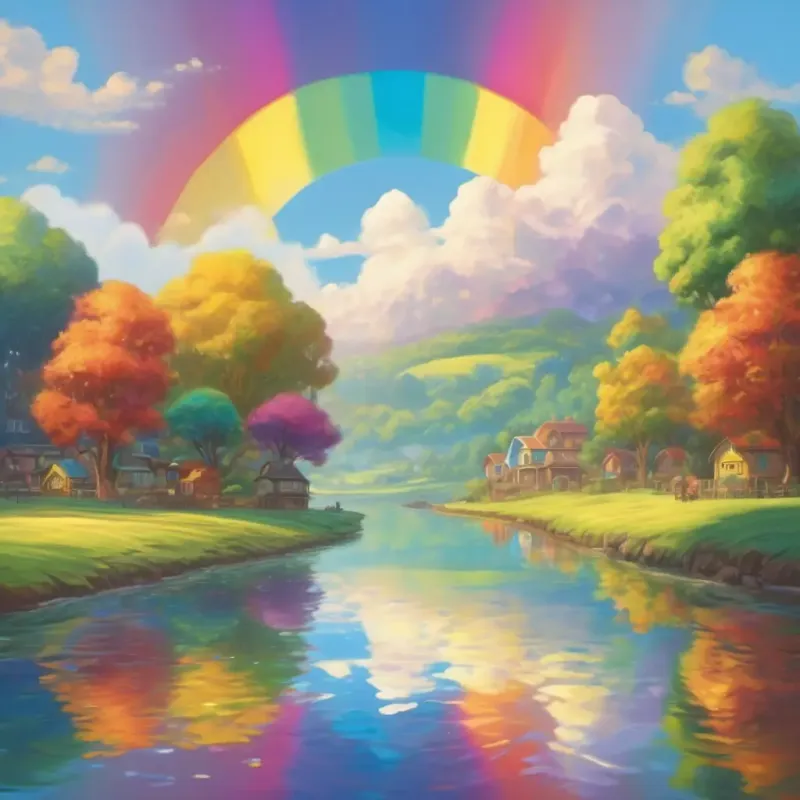 Community reflection in rainbow; unity