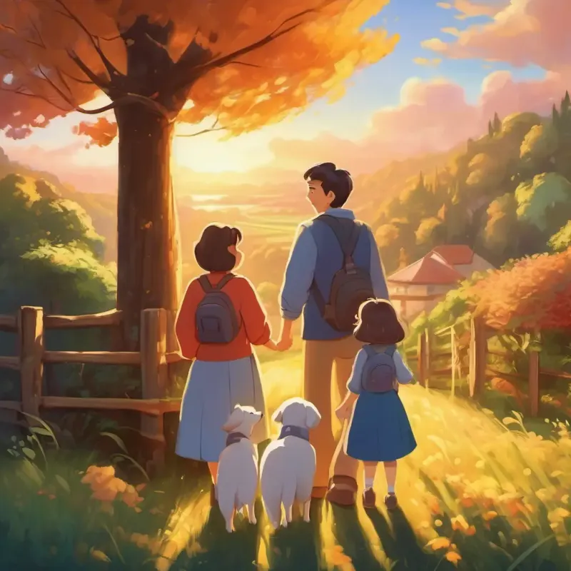 Concluding page showing the family's loving bond and togetherness.