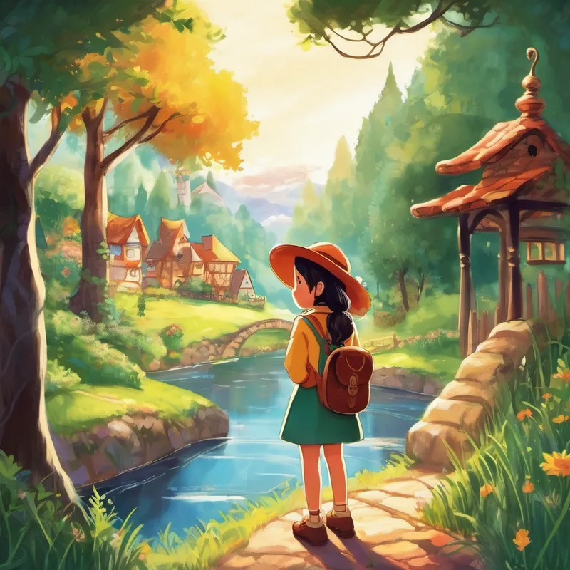 Once upon a time, in a cozy little village, there lived a courageous and creative girl named Eva. Eva always found herself with a clever solution to every problem she faced. One sunny morning, Eva woke up with a smile on her face, ready for another exciting adventure. She put on her favorite adventure hat and set out for the enchanted forest, a place filled with magic and mystery.