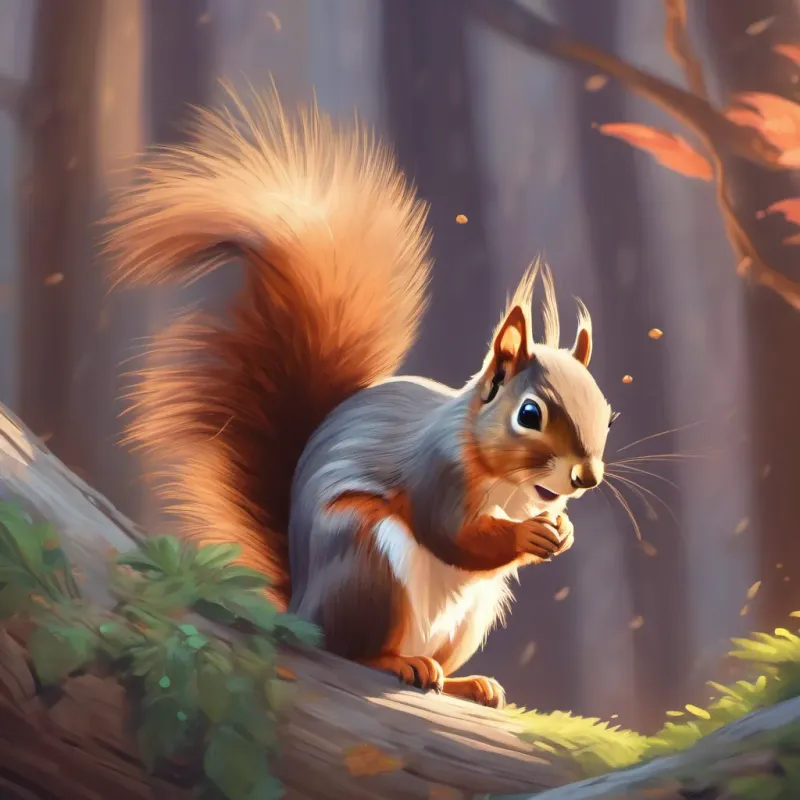 Close-up of a squirrel's nose and whiskers twitching