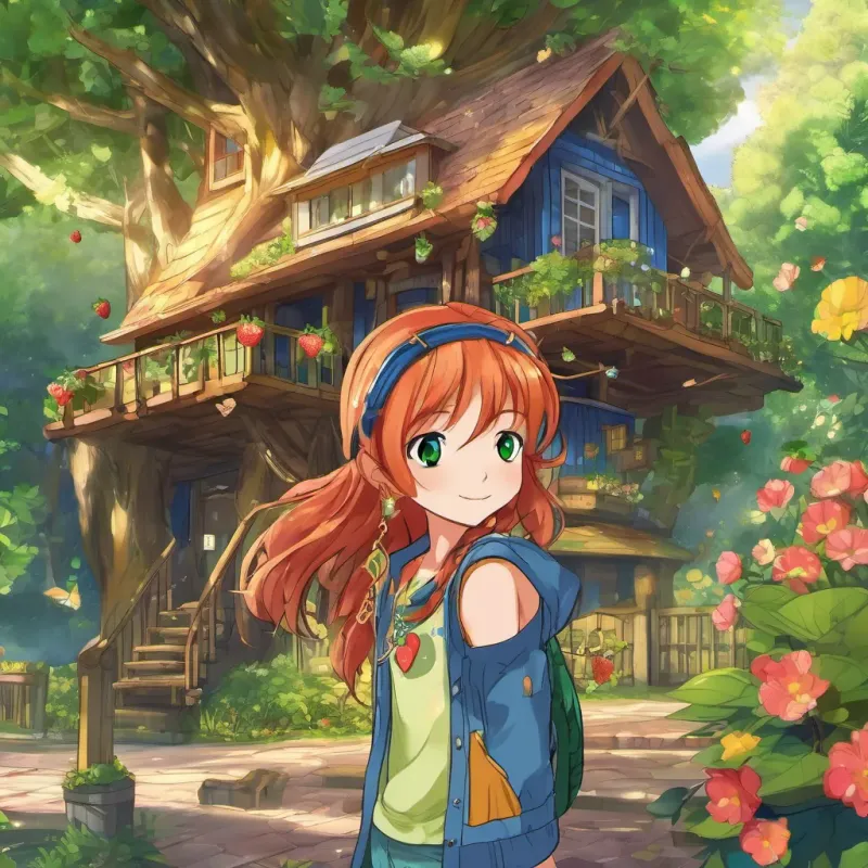 Keira discovering a golden locket in the treehouse, opening it to find a note and a tiny garden of ever-blooming flowers inside.