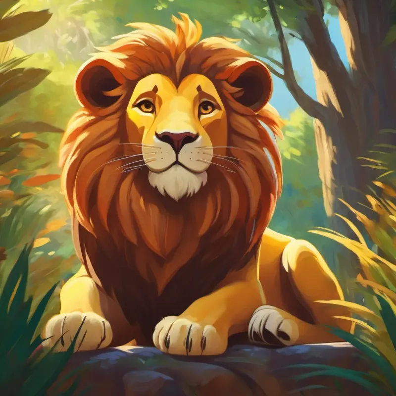 Character description of the lion's personality.