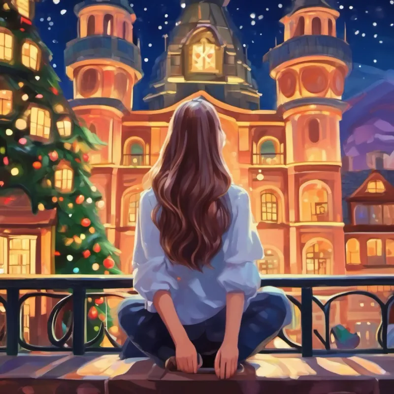 Girl with long, silky hair, bright, curious eyes's life in the tower, her online presence, feelings of isolation.