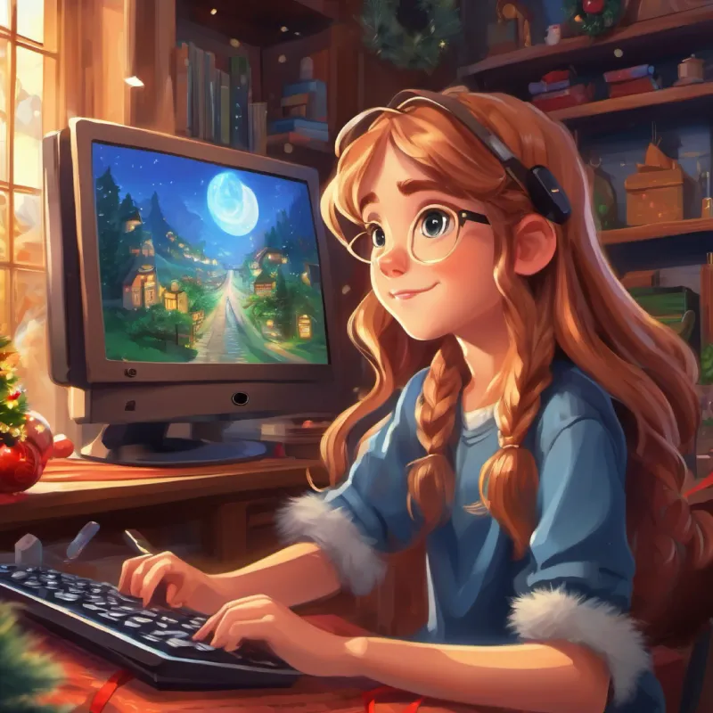 Introduction of Smart, resourceful gamer with a determination in his eyes, discovery of Girl with long, silky hair, bright, curious eyes's vlog, his growing curiosity.