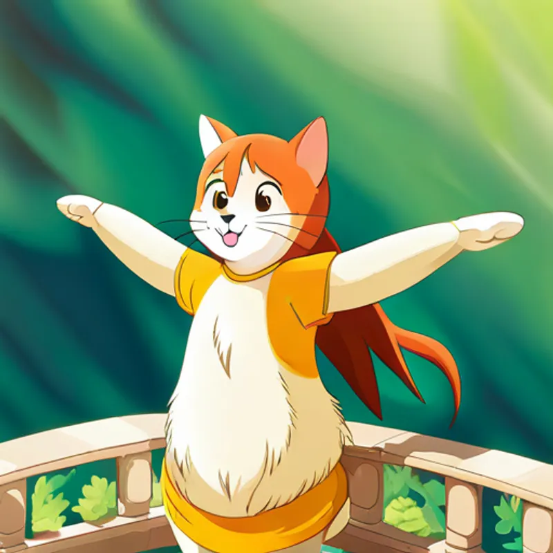 Lily waving goodbye to the animals