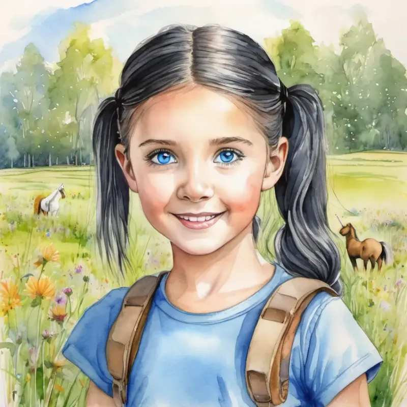 Introduction to Amanda, a girl in a thriving meadow.