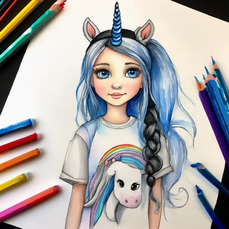 Amanda dresses in her favorite unicorn attire.