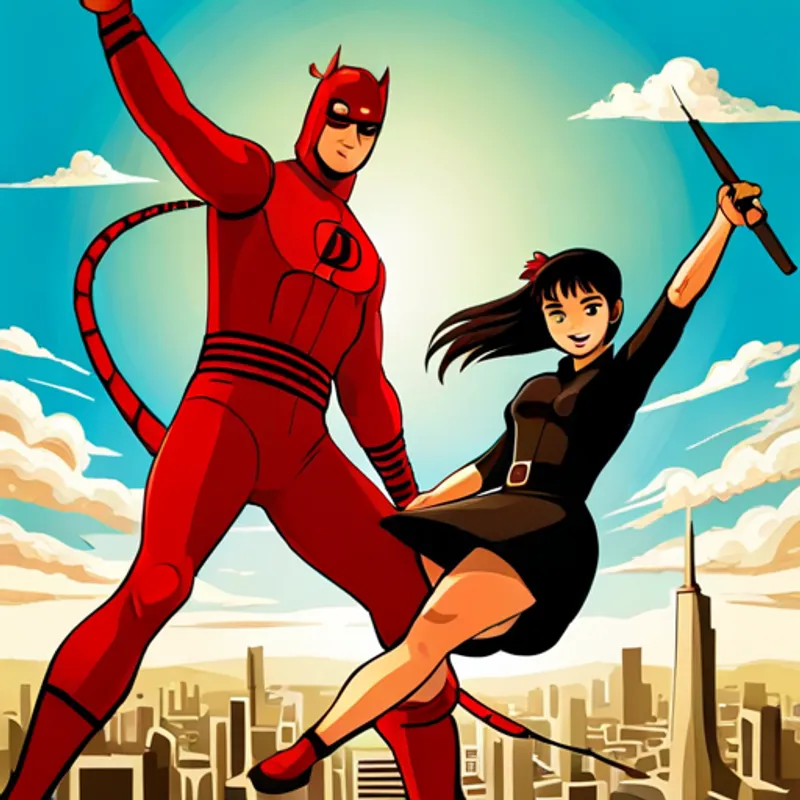 Derekini and Sparky become famous for their daredevil performances