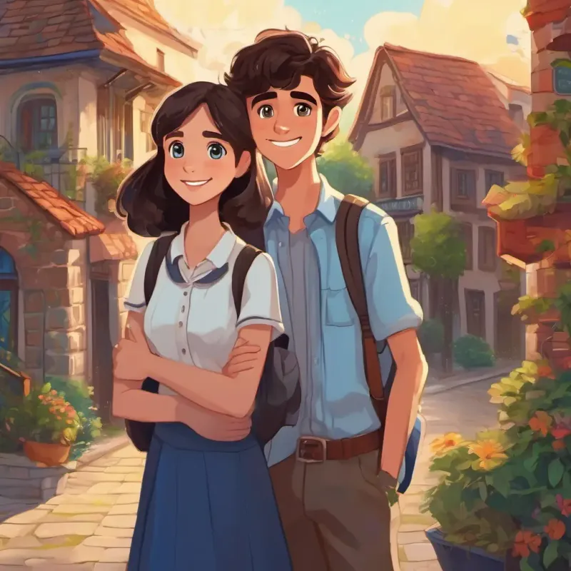 In a small town, Daniela has long brown hair, sparkling brown eyes, and a warm smile and Cosmin has short black hair, twinkling blue eyes, and a contagious laugh meet in high school.