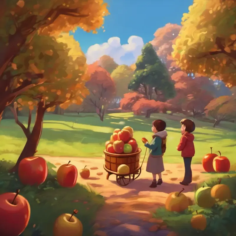 Exploring Caramella, tasting caramel apples