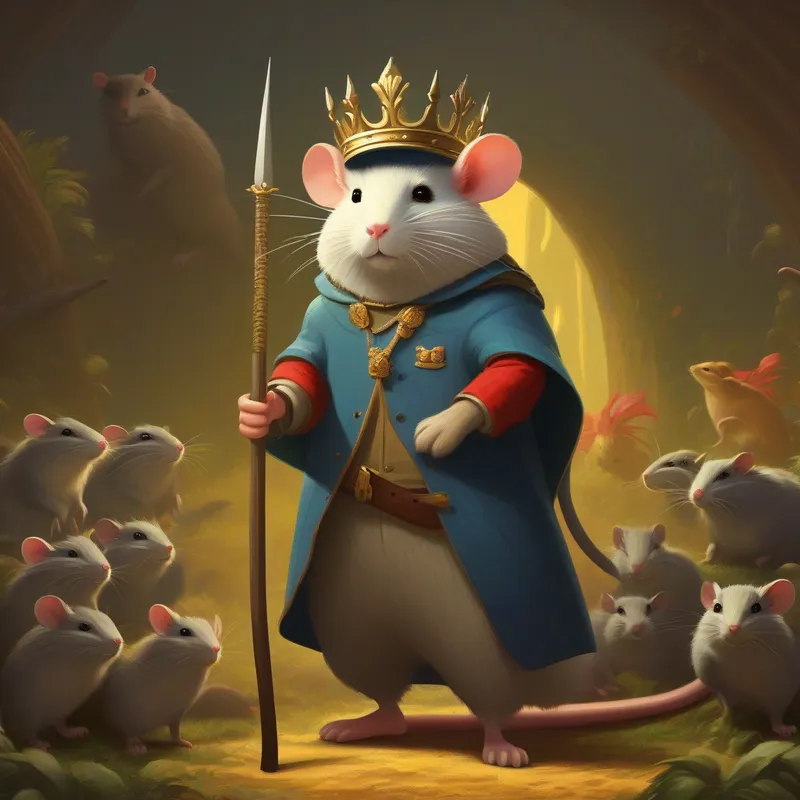 A fearless farmer standing against Cunning and sly, King Rat Winslow wears a crown of arrogance.'s army.