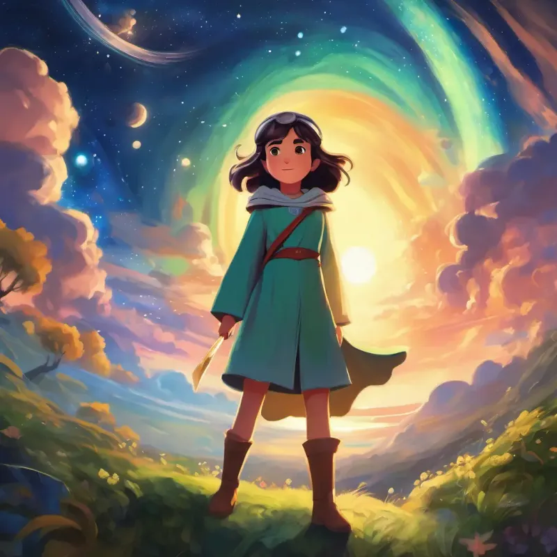 Ending of the story, with Lyra as a hero and inspirational figure in the galaxy